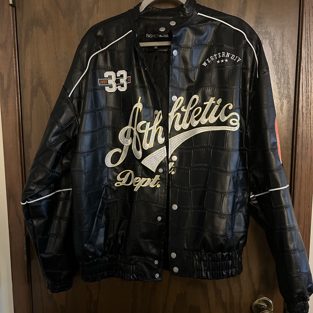 Fashion Nova Black Athletic Jacket